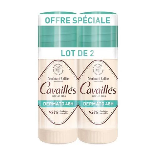Cavaillès Dermato 48H Solid Deodorant 2x