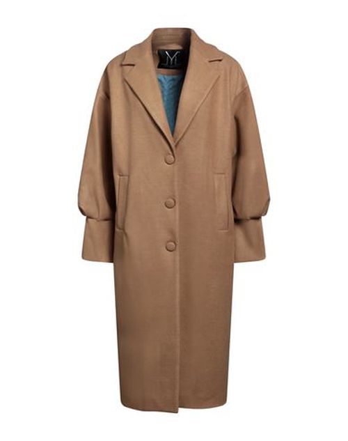 Yes London Woman Coat Camel Size 10 Polyester, Acrylic, Wool