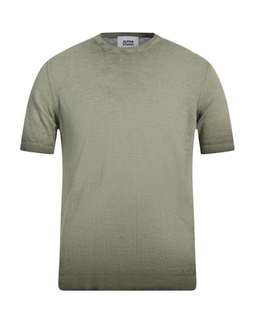 Alpha Studio Man Sweater Sage green Size 38 Cotton