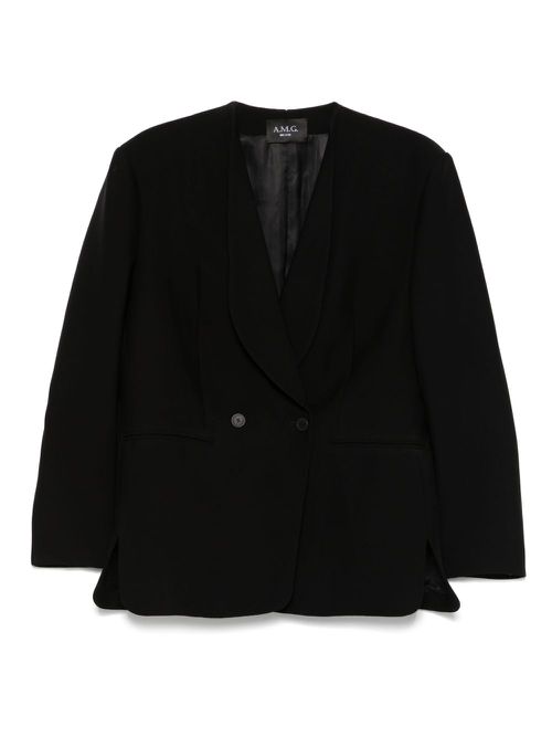 A.M.G. double-breasted blazer - Black