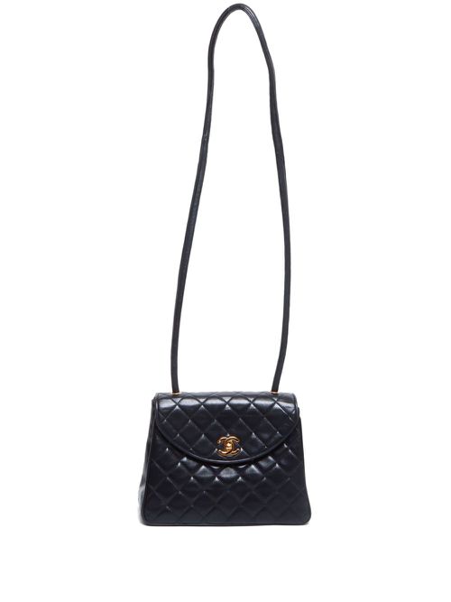 1992-1996 diamond-quilted shoulder bag - Black