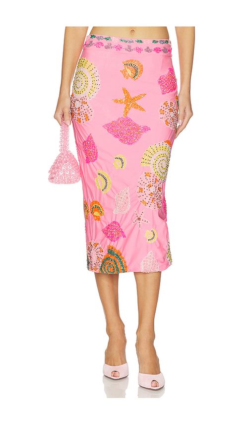 Oceanus New York Skirt in Pink. - L also in M