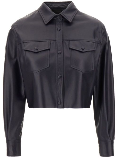 Nappa leather shirt - Blue