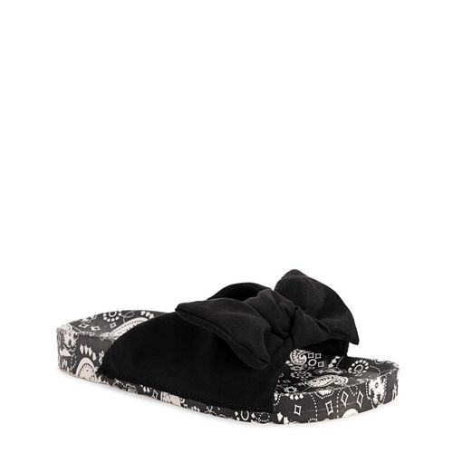 Women's Island Luau Footbed Sandals (Black)