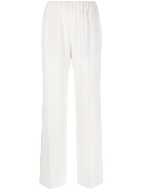 White Cady Elasticated Trousers