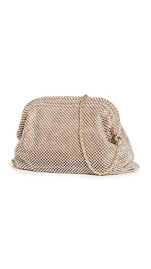 Loeffler Randall Women's Doreen Frame Clutch, Gold, One Size