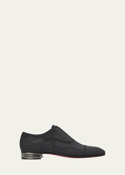 Men's Greggyrocks Red-Sole Satin Oxfords