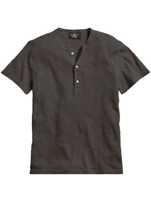 Henley cotton T-shirt - Grey