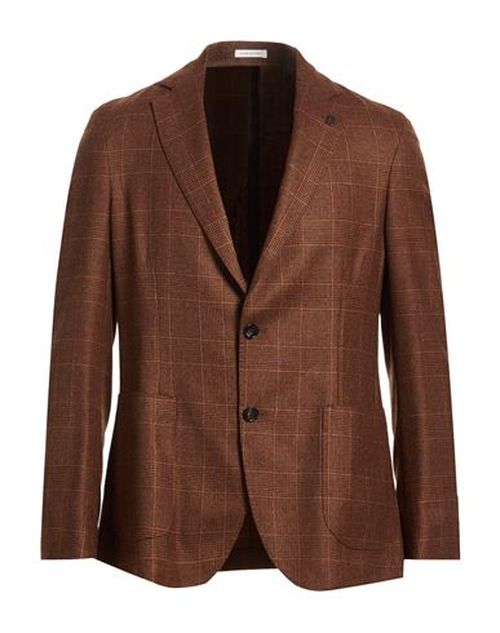 Man Blazer Dark brown Size 38 Virgin Wool