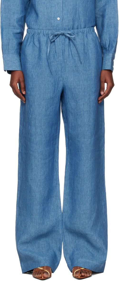 Blue Relaxed Fit Trousers