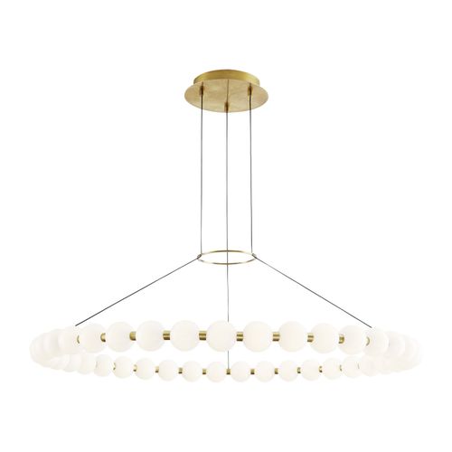Natural Brass LED Chandelier from the Orbet Collection