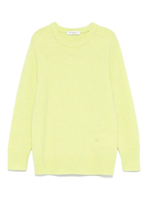 Logo-embroidered sweater - Green