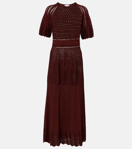 Imaginaire cotton-blend maxi dress