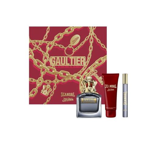 Jean Paul Gaultier Scandal for him Eau de Toilette Spray 100ml Set 3 Piece
