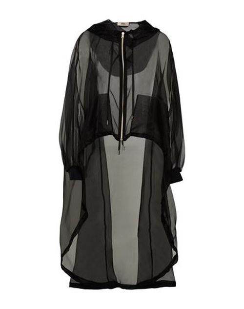 Woman Jacket Black Size 6 Silk, Polyamide, Elastane