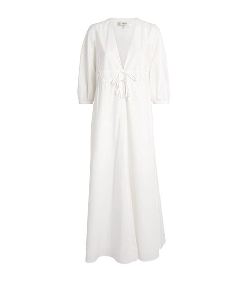 Frame Organic Cotton The Cinched Midi Dress