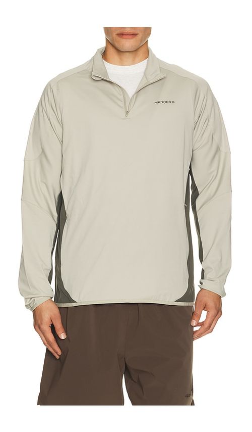Manors Golf 1/4 Zip Tech Mid Layer in Tan. S. Also in M, L, XL/1X