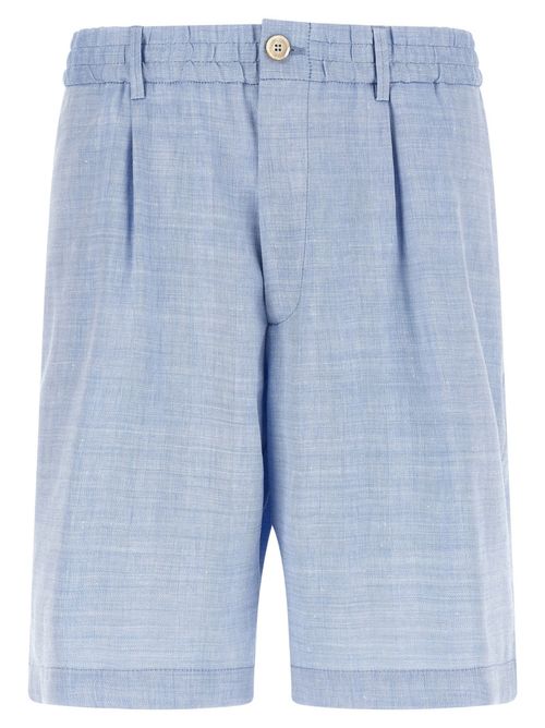 Light Blue Chevron Shorts