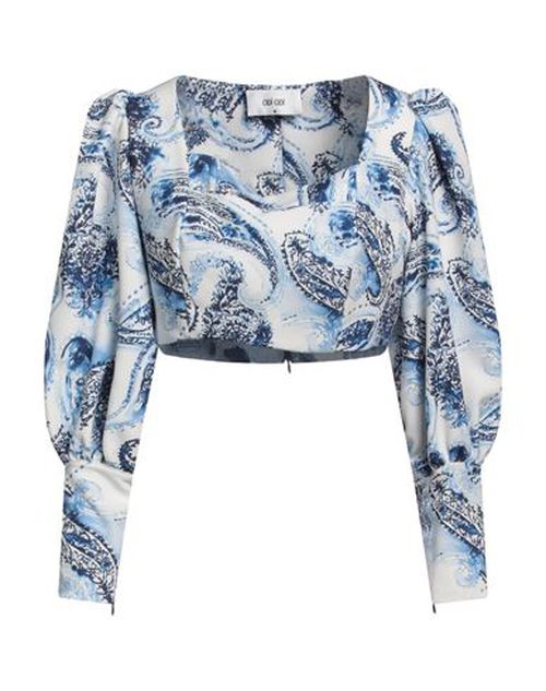 Odì Odì Woman Top Light blue Size XS Polyester, Elastic fibres