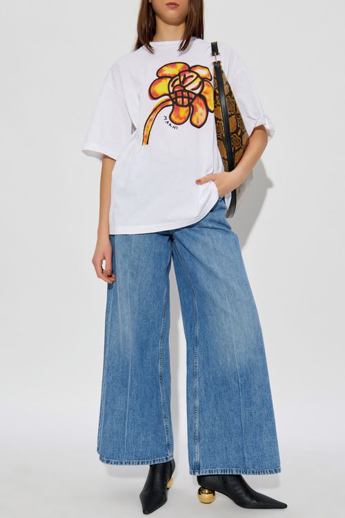 T-shirt With Print, Women's, White