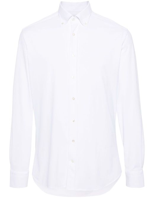 Long-sleeve stretch shirt - White