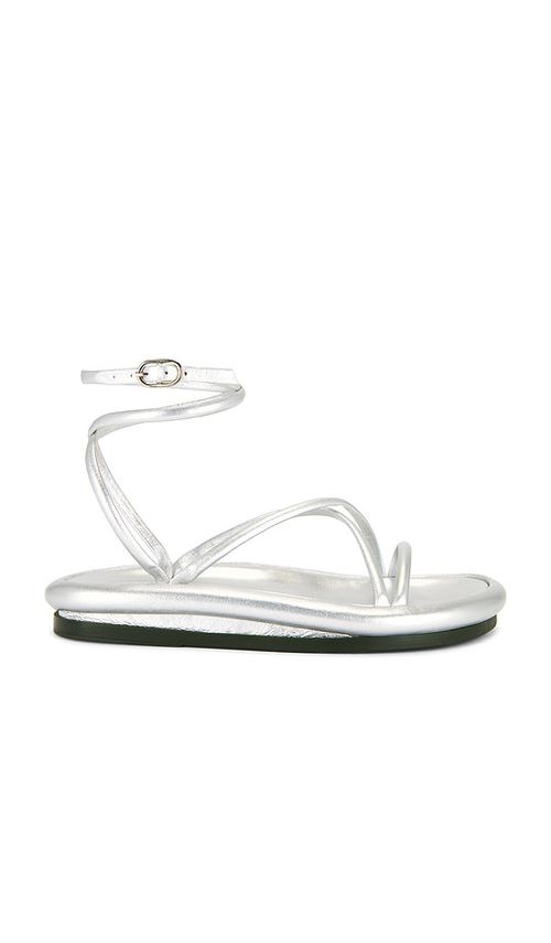 Nora Lozza SANDALE in Metallic Silver. Größe 9. Also in 6