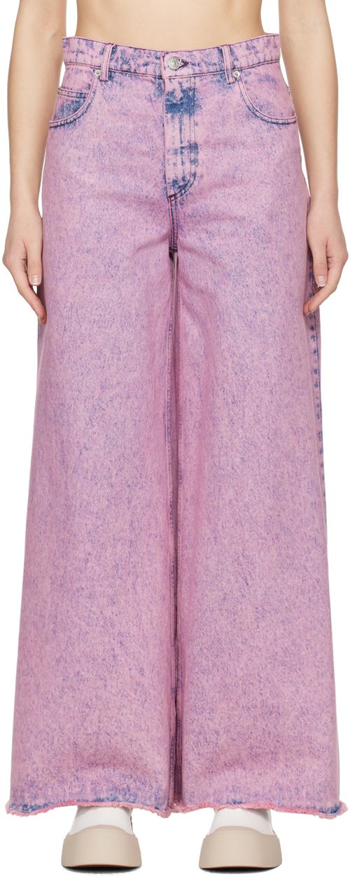 Marni Pink Flared Jeans