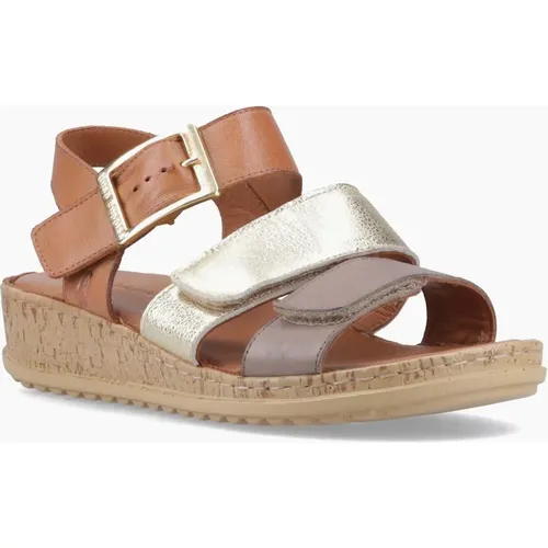 Women's Hush Puppies Eliana Sandal Leather Women's Gold Sanda