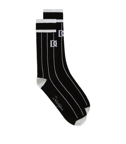 Striped Logo Socks