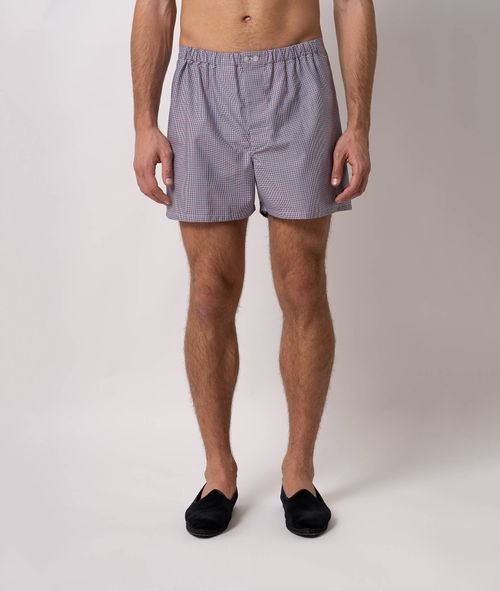 Boxer Shorts Square Blue Underwear - Men