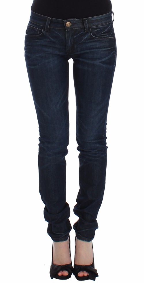 Stretch Cotton Jeans — Navy