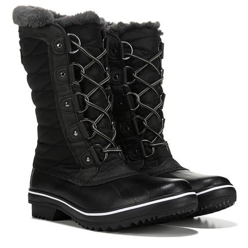 Women's Chilly Water Resistant Winter Duck Boots (Black)