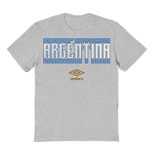 Men's Umbro Argentina Country Stack Graphic Tee, : , Sport Gray