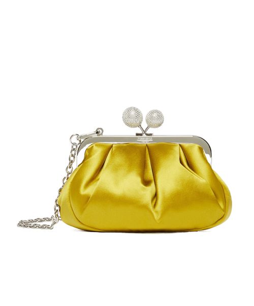 Small satin Pasticcino Bag with rhinestones