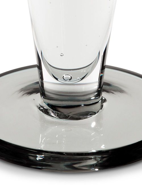 Puck flute glasses (set of 2) - White