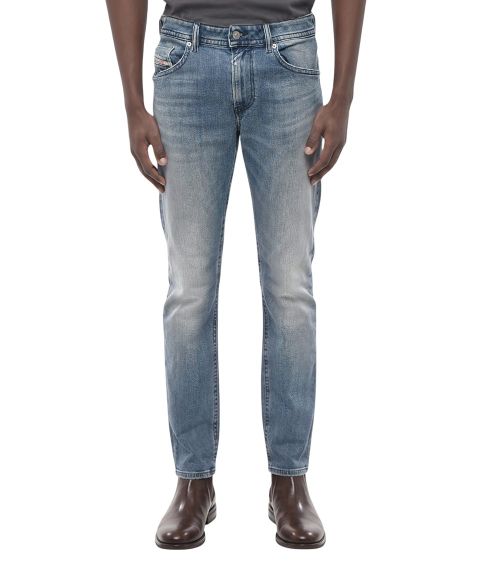 Blue Solid Regular Jeans