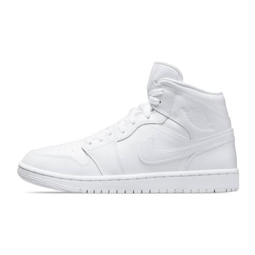Air Jordan 1 Mid Women's Shoes (DV0991-111,White/White-White)