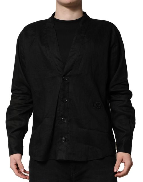 Linen Shirt — Black