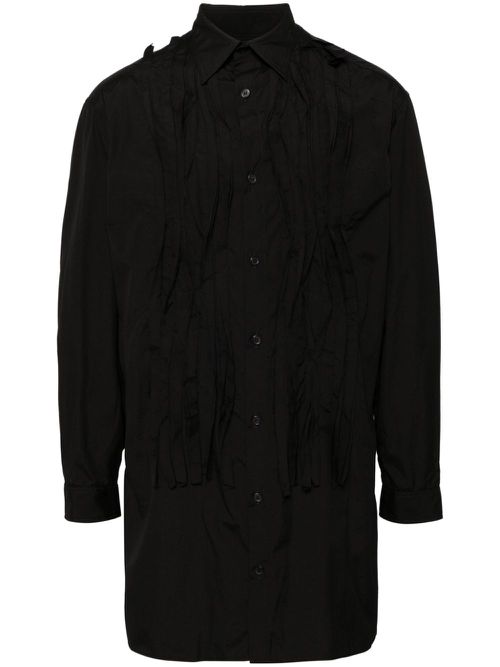Pintuck-detailed shirt - Black