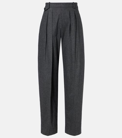 Dugan high-rise wool tapered pants