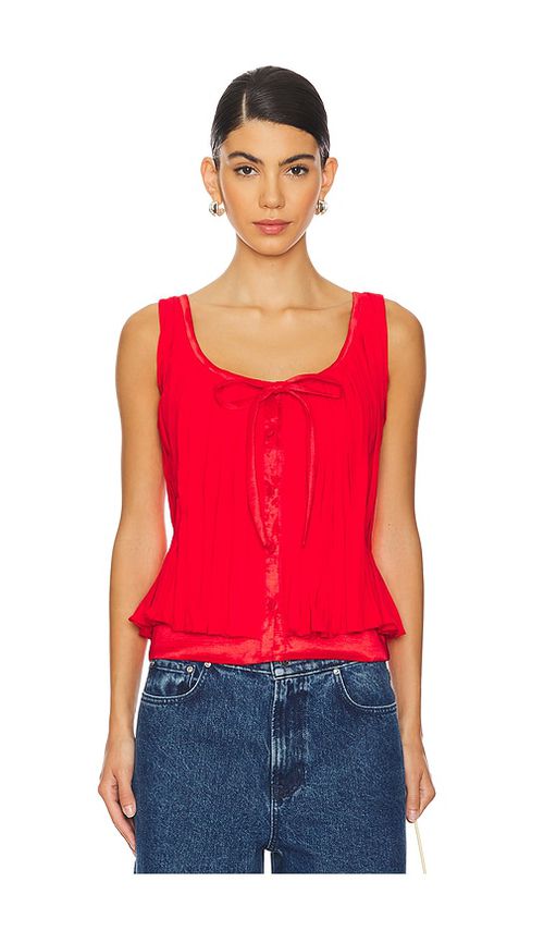 Tach Clothing Bluma Top in Red. -  XS also in