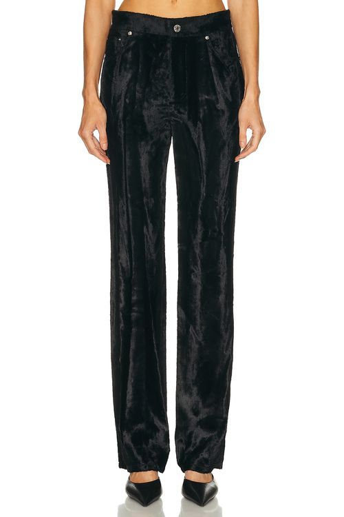 Helmut Lang Pony Hi Rise Pant in Black - Black. 10 also