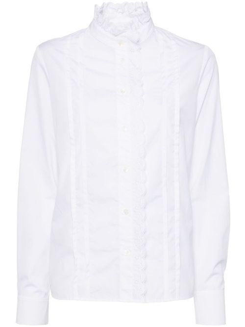 Craft embroidery blouse - White