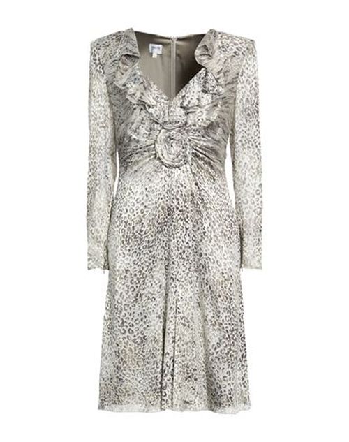 Woman Midi dress Light grey Size 10 Viscose, Silk