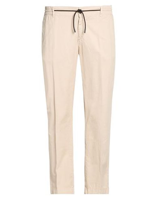 Man Pants Beige Size 40 Cotton, Linen, Elastane