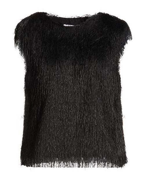 Woman Top Black Size 8 Polyester