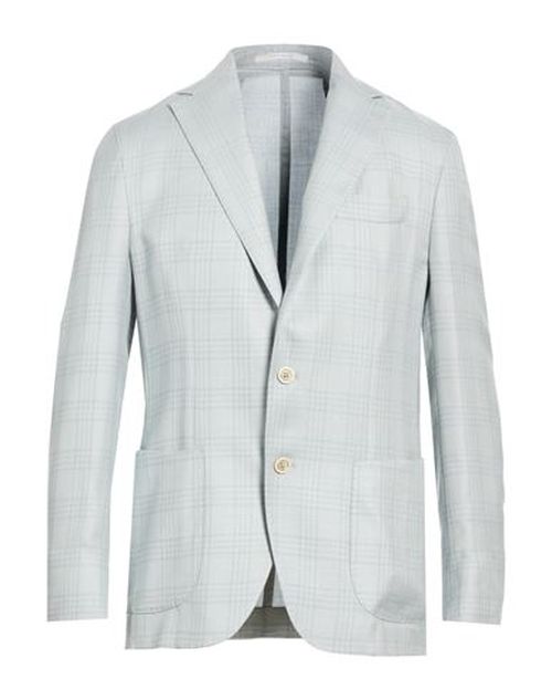 Platinum Man Blazer Light grey Size 40 Cashmere, Silk, Linen
