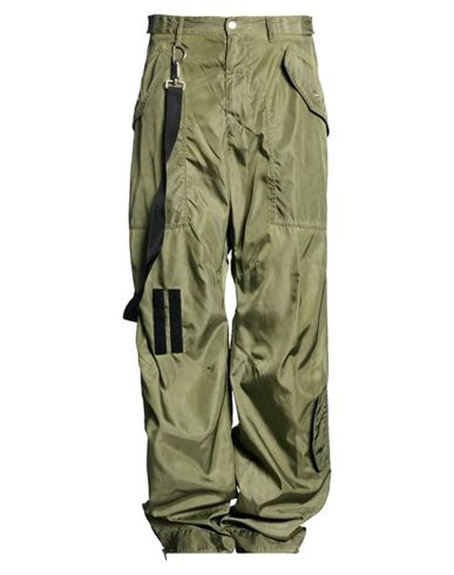 Man Pants Military green Size 32 Polyamide