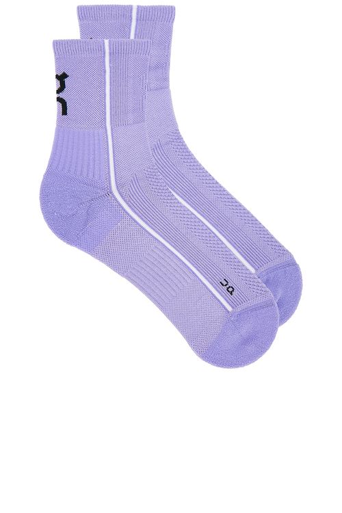 On Court Sock High in Bloom & Ivory. XL/1X also in
