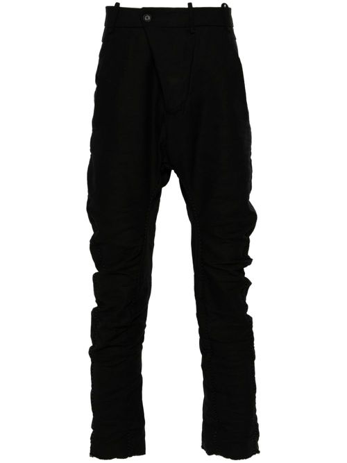 Distressed-effect trousers - Black